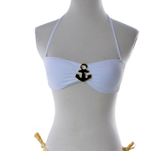 Купить морячка морских бикини якорь bandeau Топ Купальники Купальник s