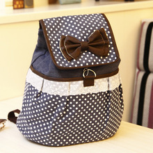 Lovely canvas bag tide female students leisure backpack women fashion canvas backpack free shipping