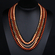 New Arrival Fashion Crystal Acrylic Beads Chains Handmade Necklace Glorious Colorful Jewelry for Women Mini order