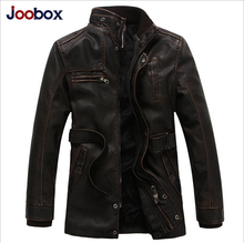 2014 Fashion Men Genuine Leather large size keep warm thicken jacket coat men motorcycle Leather jacket coat free shipping M-3XL
