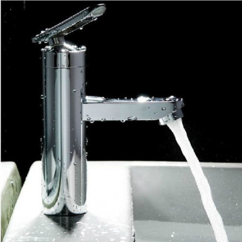 Robinet salle bain mitigeur cascade