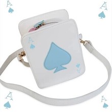 A new Hong Kong version of Hearts Poker sided bag woman bag shoulder bag Messenger bag creative package