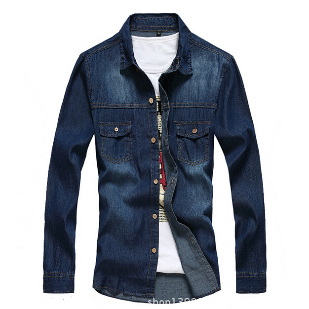 Tops y camisas jeans para hombres 