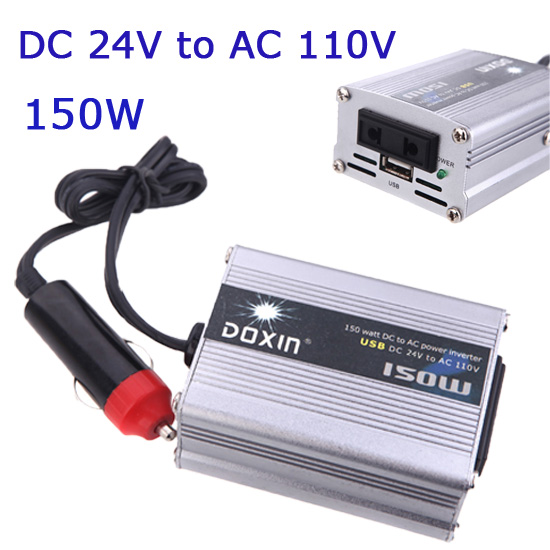 Купить 150W Вт автомобиль питания инвертор преобразователь dc 24v для ...