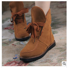 size 36-40 2014 new arrive autumn fashion women vintage martin boots hidden wedge ankle canvas boots free shipping