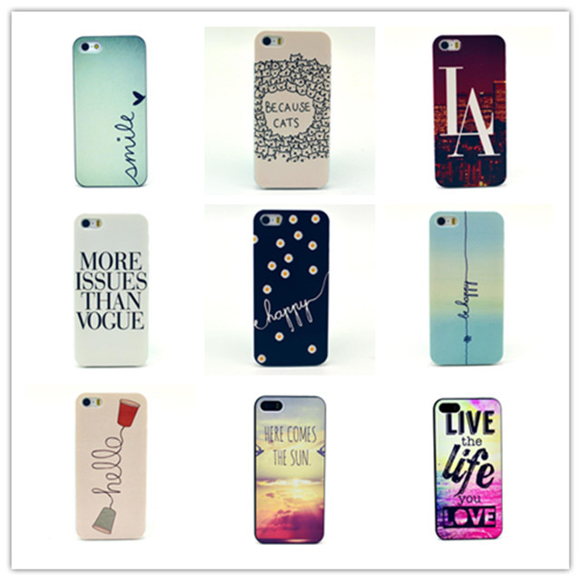 9 Patterns Latest Designs hard case for Apple iPhones5 5S fashion back cover Shell for iphone