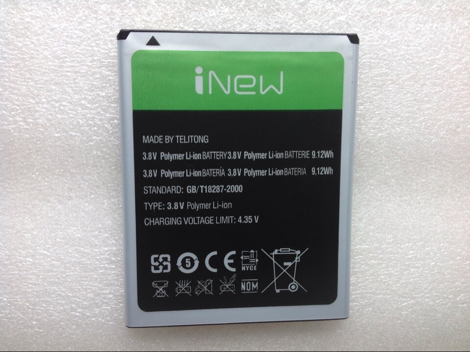 In Stock 100 Original 2400Mah Battery For inew v8 5 5 MTK6591 hexa Core Smart Mobile