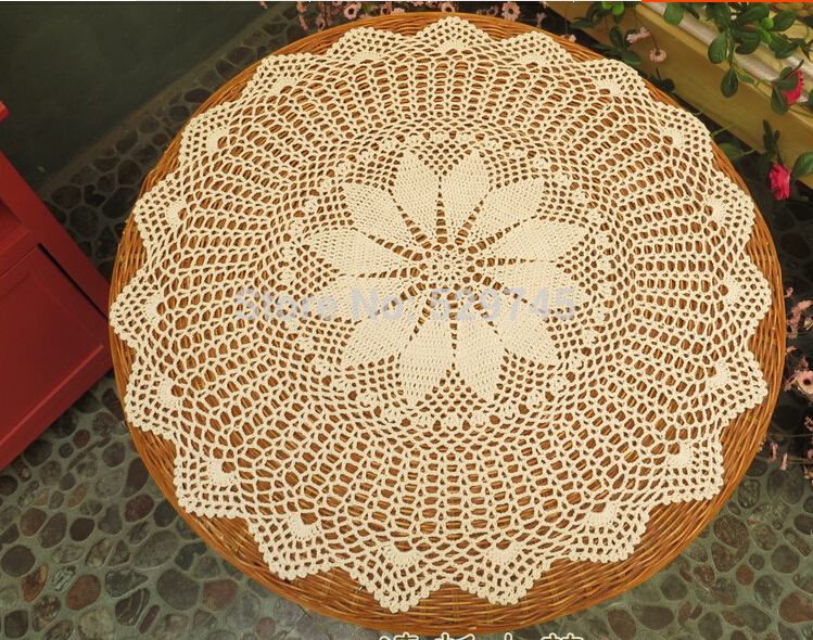 ... small Round tablecloths European nostalgia hollow Decorative mat(China