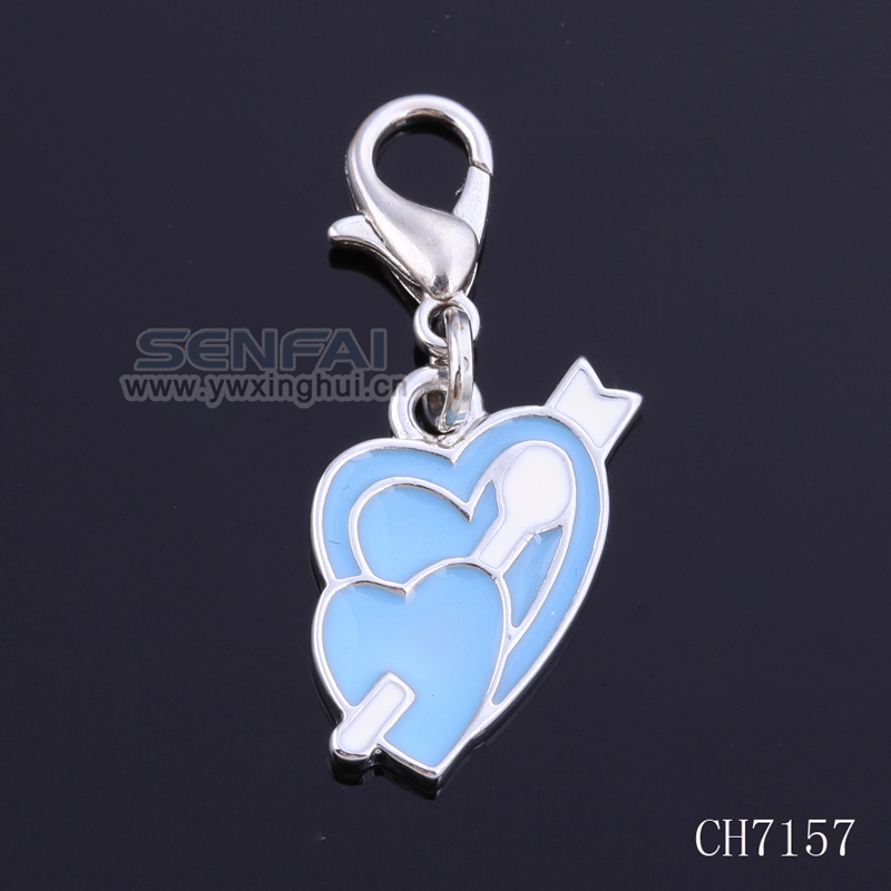 New Floating Charms 20pcs lot Hot Sale Cupid Heart Charms Colorful Charns for Bracelets Making 