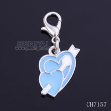 New Floating Charms 20pcs/lot Hot Sale Cupid Heart Charms Colorful Charns for Bracelets Making