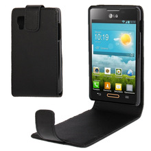 On Sale Case for Screen Protector Vertical Flip Mobile Phone Leather Case Cover for LG Optimus