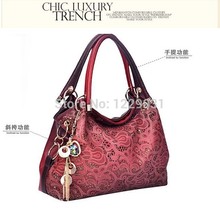 2014new European and American big aristocratic fashion import PU female bag Messenger bag retro hollow carved