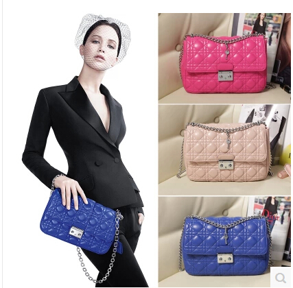 Free Shipping Women Messenger Bag Genuine Leather Fashion Candy Colors Lady Top Shoulder Bag Famous Brand