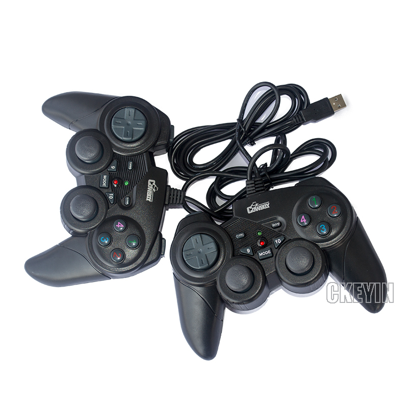 Купить черный usb двойной игровой контроллер джойстика для игр, геймер ...