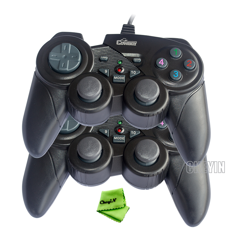 Купить черный usb двойной игровой контроллер джойстика для игр, геймер ...