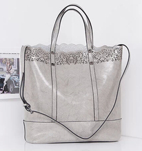 fashion new arrival genuine leather women tote bags ,wholesale factory sales cowhide shopping bags 5898