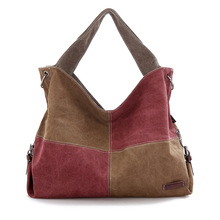 2014 New arrival Canvas bag portable fashion handbag women’s bags Korean single shoulder hit color Satchel Bag