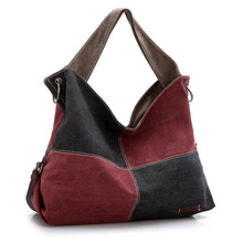 2014 New arrival Canvas bag portable fashion handbag women s bags Korean single shoulder hit color