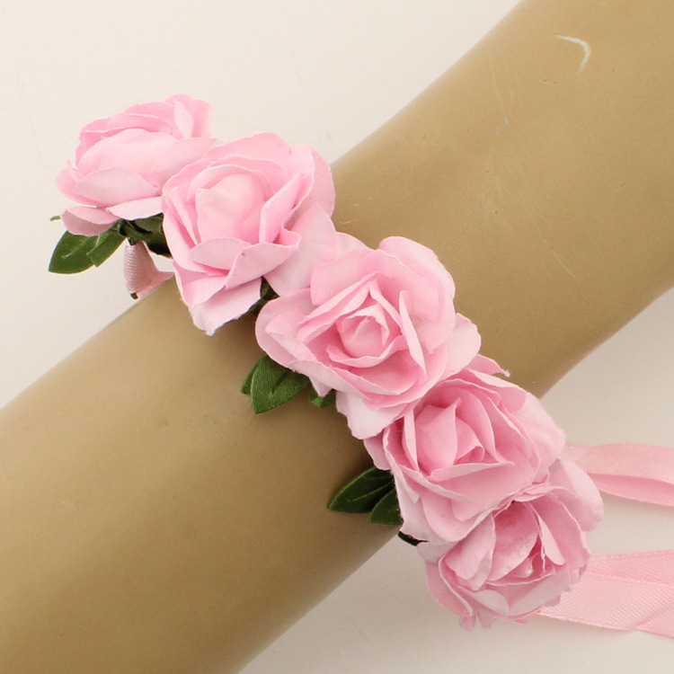 flower wrist bands for bridesmaids