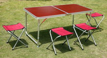 3 levels adjustable height Aluminum alloy Portable Folding Outdoor Tables For Camping Picnic Free shipping