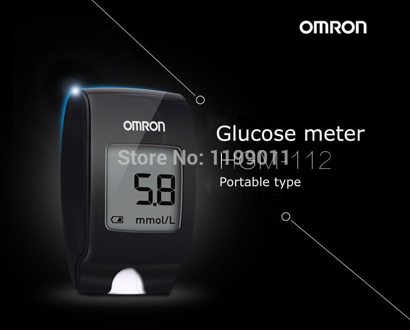 Free Shipping Home or Hospital Use Omron Blood Glucose Meter Strip Glucose Monitoring System Blood Sugar