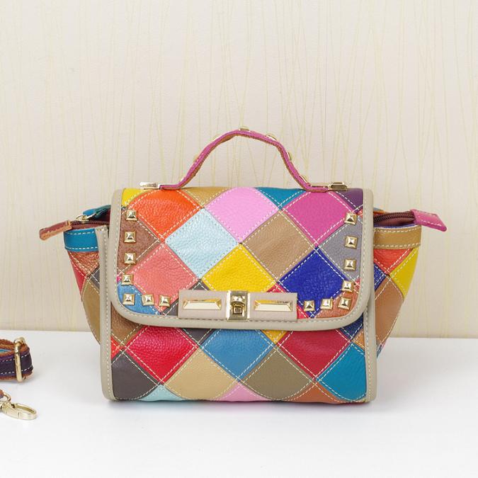 2015 New Trend Korea Style Large Zip Around Cowhide Genuine Leather