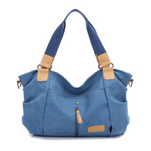 Hihg quality lady canvas handbag leisure bag fashion women shouler bag messenger bag