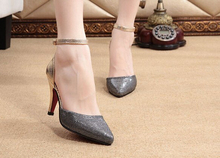New Fashion Women S sandals Color Patchwork 9CM High Heel Sandals Pumps wedding shoes OL shoes