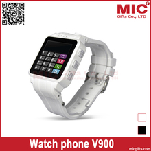 1 44 Quad Band handfree FM GPRS Watch wristwatch phone cellphone V900 P275