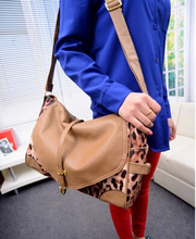 Free Shipping 2014 New Handbag Leopard Bag Retro shoulder handbags Clamshell Messenger Handbag
