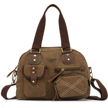 2014 New hot small leather casual canvas bag women s messenger bags handbag on shoulder bag