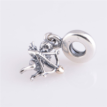 2014 New Style Cupid Charm 925 Sterling Pendants For Jewelry Making Angel Design Lw345 Glass Beads