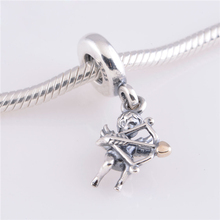 2014 New Style Cupid Charm 925 Sterling Pendants For Jewelry Making Angel Design Lw345 Glass Beads