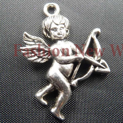 Free shiping Wholesale 165pcs Cupid shape silver Metal Pendant fashion charms T2194