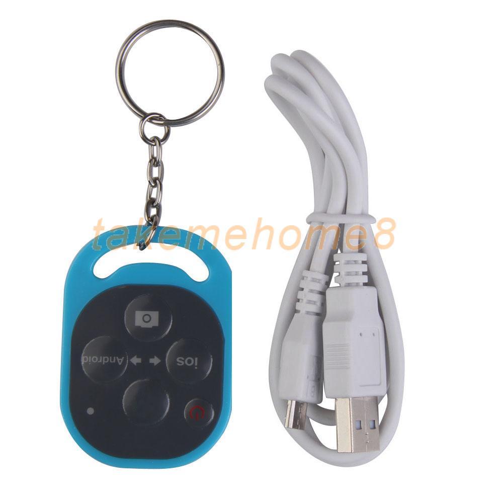 Bluetooth Remote Control Self timer Shutter for Smartphone and Tablet Blue WORD