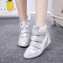 female Velcro sneakers for women height increasing shoes brand sports casual shoes high sneakers women