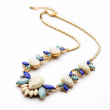 2014 Fall Design Single Cute Royal Blue Honey Bee Statement Necklace