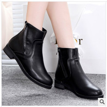 Handmade top quality autumn&winter fashion women martin boots platform women leather ankle boots free shipping size 35-40