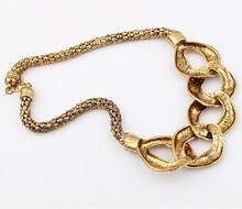Steampunk collares vintage jewelry alloy lips statement necklaces k pop punk rock hippie necklace female bijoux