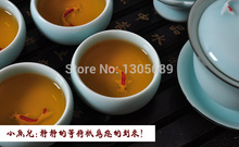 Boutique tea set porcelain Longquan celadon teaset gaiwan filter net and folder tea cup fish design