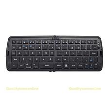 Wireless Foldable Bluetooth Keyboard For Laptop Tablet Smartphone Black #QbO