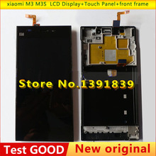 Original LCD Display +Digitizer touch Screen FOR Xiaomi m3 mi3 xiao mi Assembly with front frame/bezel Mobile Phone LCDs Neiping
