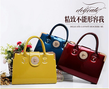 2014 new 2014 Diamond handbag patent leather women messenger bags desigual bolsas femininas louis.bag handbag genuine leather