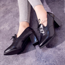 2014 fashion high heel oxford shoes for women with breathable inner woman leisure shoe lady british style fashion boots #1056