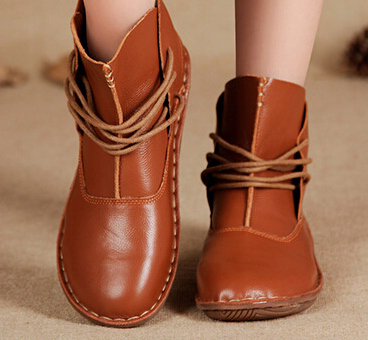 Women's Shoes All-match Women's Genuine Leather Shoes Handmade
