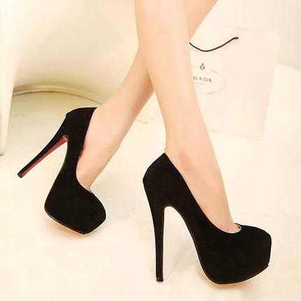 2014 New Sexy Red Bottom High Heels Platforms Women Pumps Shoes For Woman Wedding Shoes Black