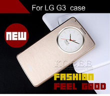 For LG G3 D830 D850 D831 D855 Automatic Sleep Case Cover,Smart Flip Window Stand Luxury PU Leather Accessories Case for LG G3