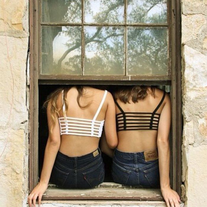 2014 novo Sexy Crop Tops mulheres cinta blusa colete corta fora camisa ver