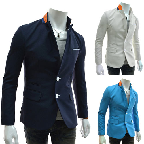 Мужчины пиджак в стиле мужчины борьба цвет много - вкладыш дизайн приталенный компактный костюм два один грудью и свободного покроя стиль PX36