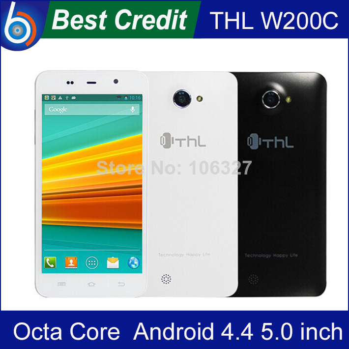 Original THL W200c Android 4 4 MTK6592 Octa Core 1 4GHz Cell Phone 1GB RAM 8GB